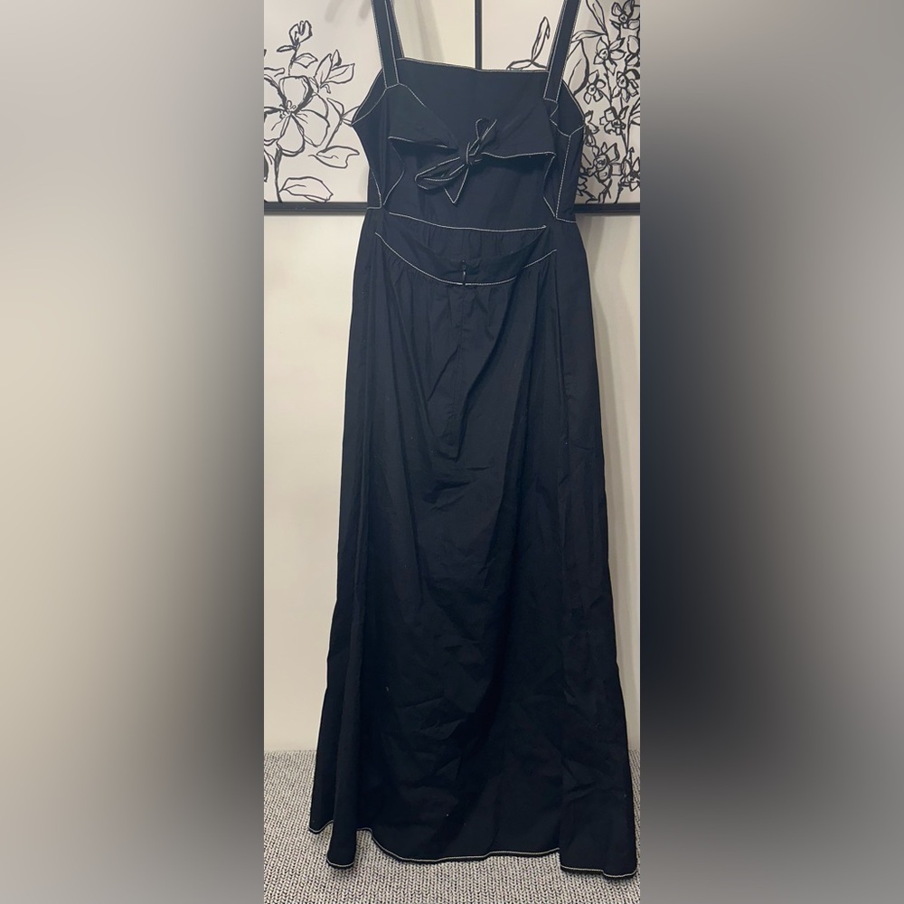 ZARA black midi dress